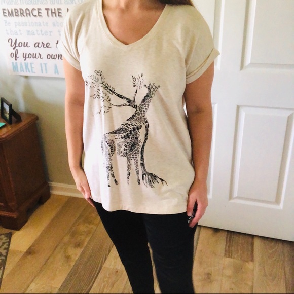 Style & Co. Tops - Style & Co. Size M giraffe tunic top